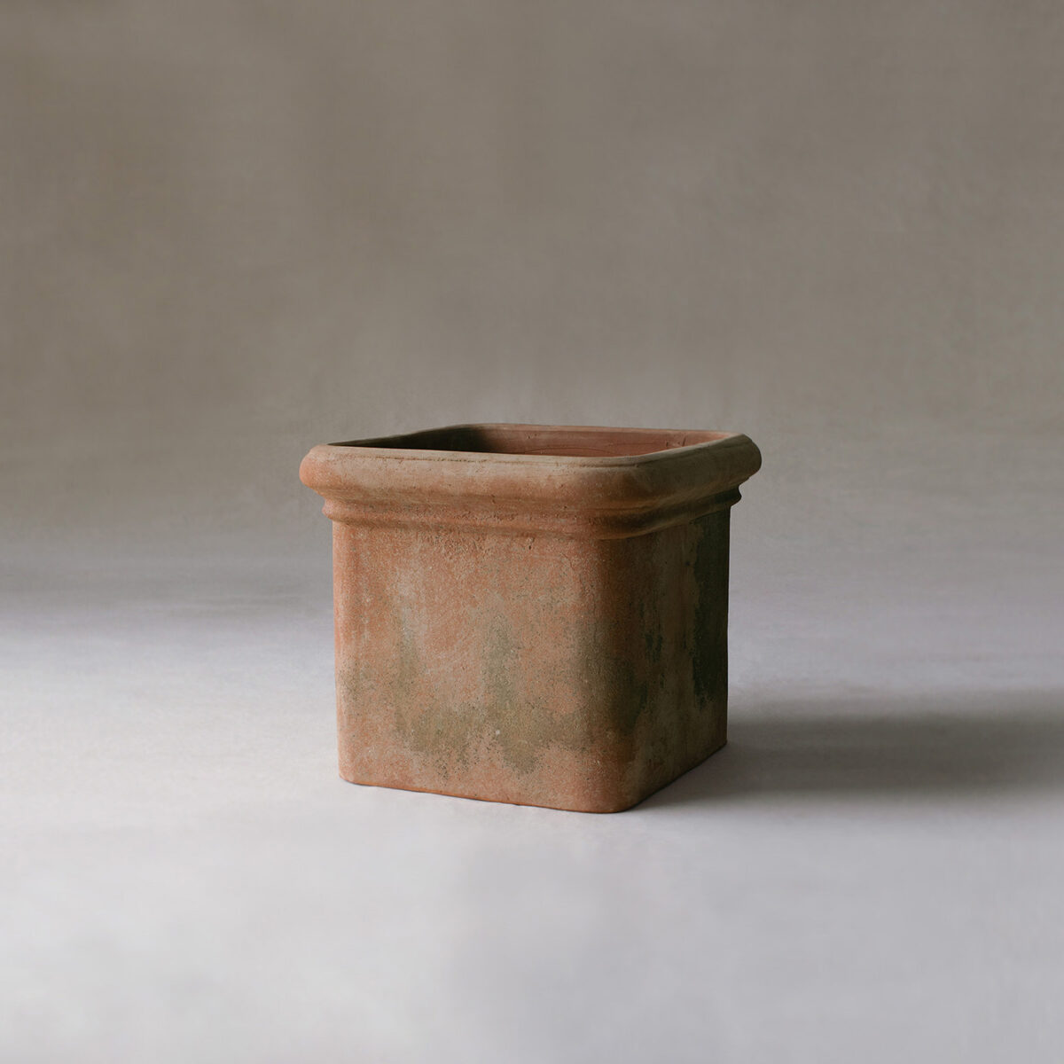 square terracotta pot