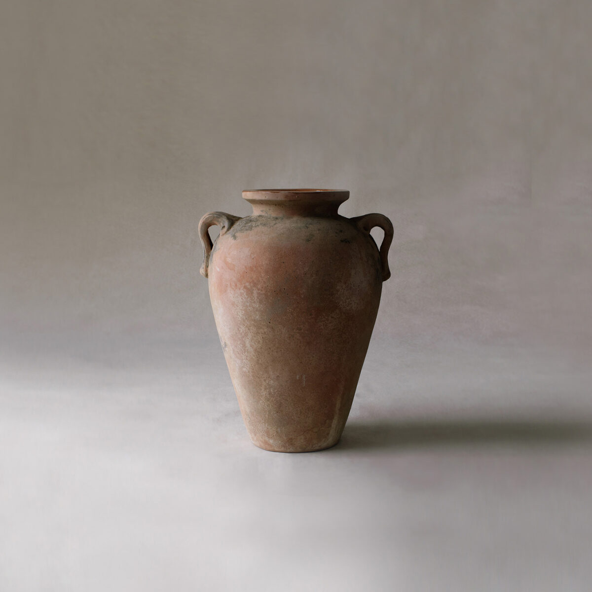 tall terracotta oil jar