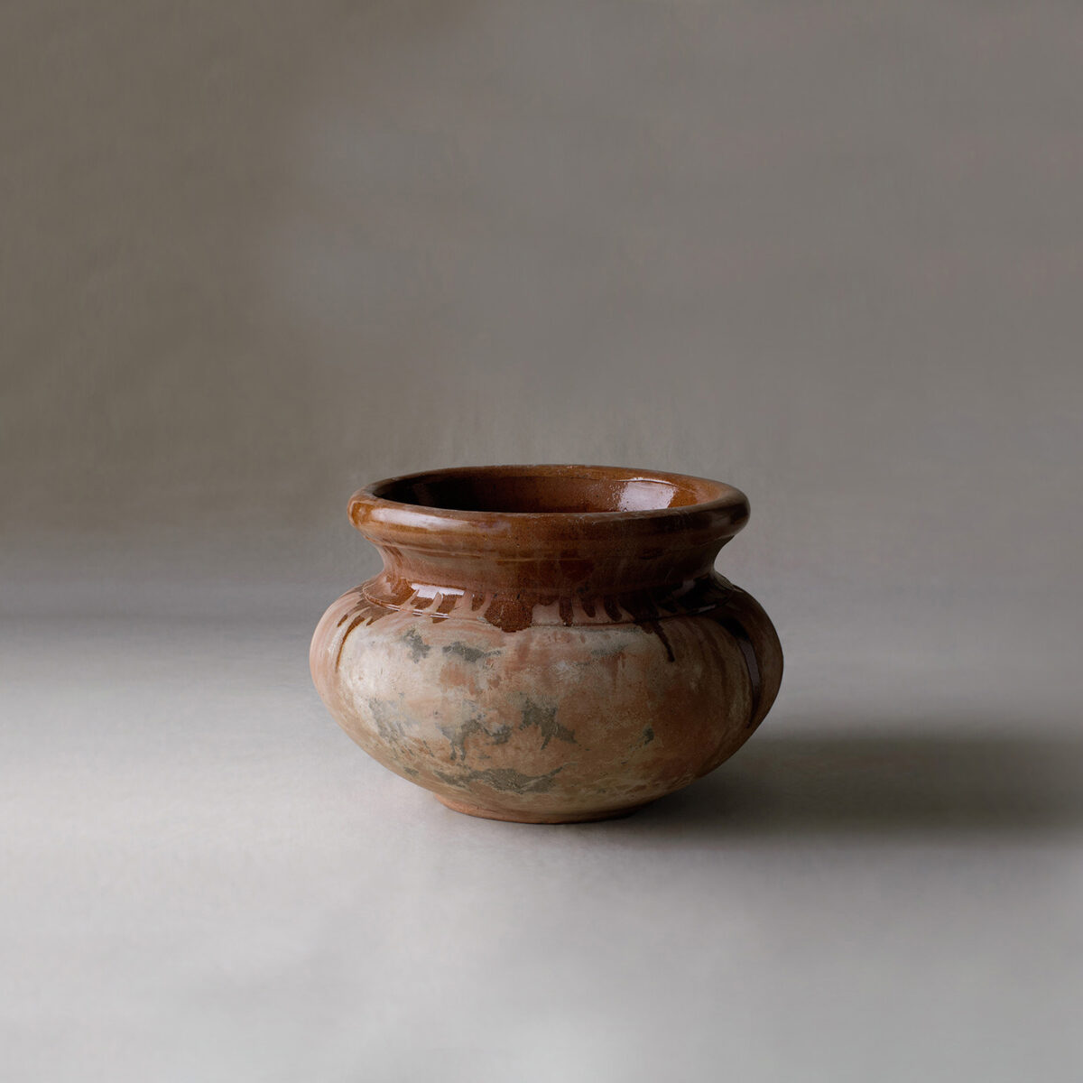 glazed terracotta pot